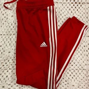 🏁Adidas🏁 Red Climate Cool Track Pants. Size M